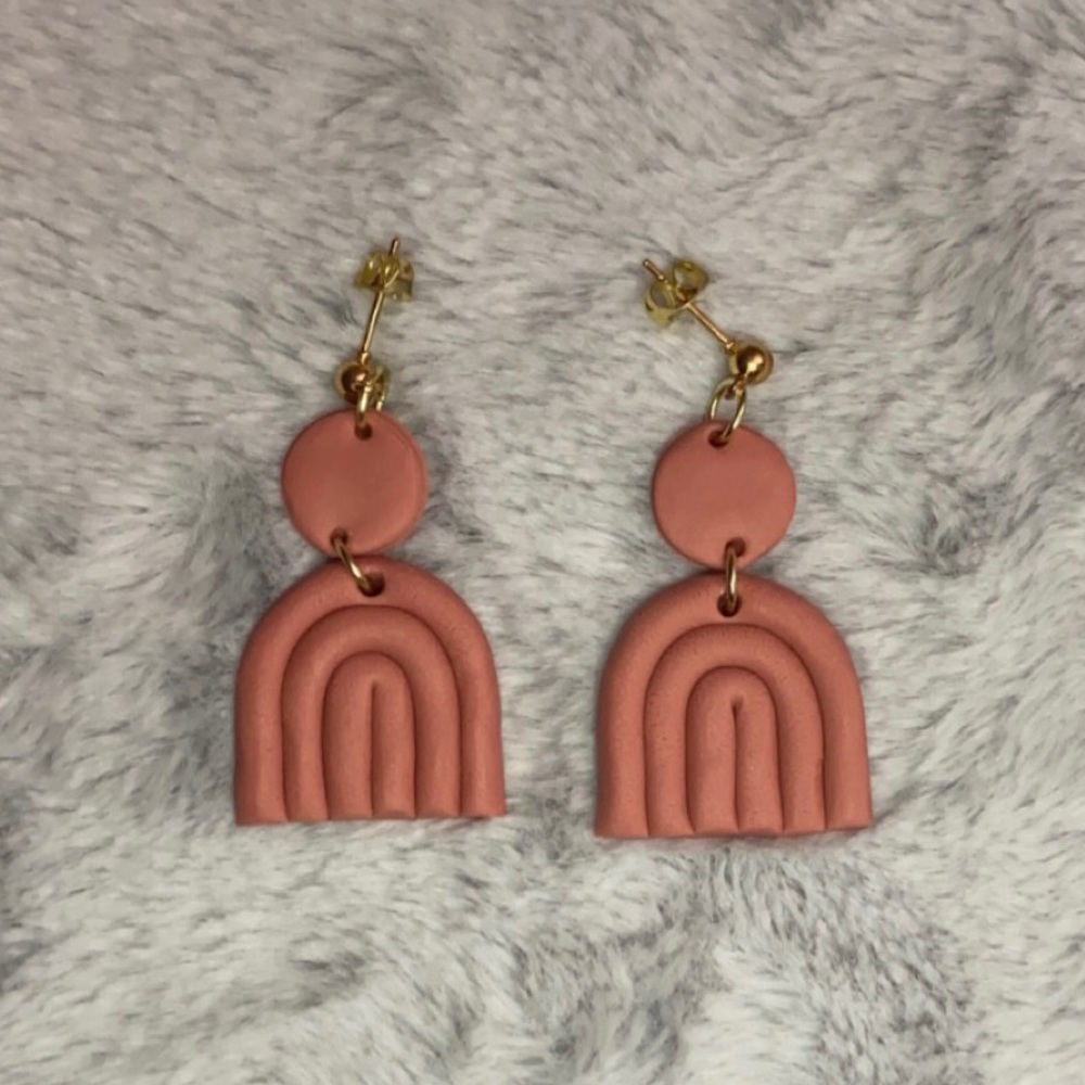 Handmade polymer clay earrings